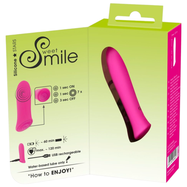 Вибратор Sweet Smile Power Bullet Розовый photo 7 Вибратор Sweet Smile Power Bullet Розовый photo 7