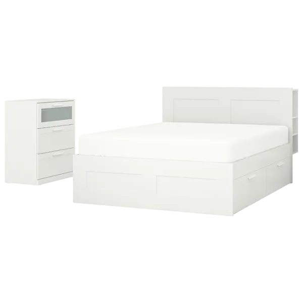 Pat Ikea Brimnes 140 x 200 cm / PAL / White photo 1