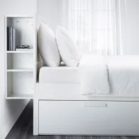 Кровать Ikea Brimnes 140 x 200 см / ЛДСП / Белый photo 7