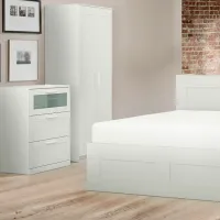 Кровать Ikea Brimnes 3 160 x 200 см / ЛДСП / Белый