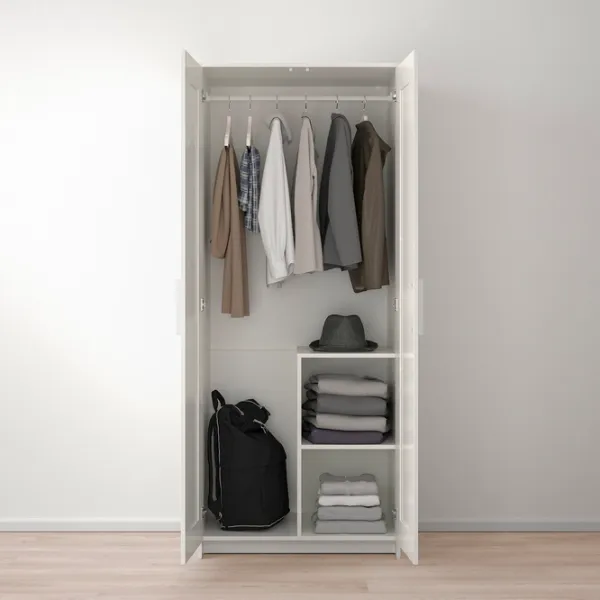 Кровать Ikea Brimnes 3 160 x 200 см / ЛДСП / Белый photo 6