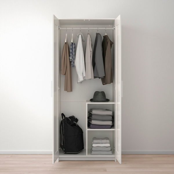 Кровать Ikea Brimnes 3 160 x 200 см / ЛДСП / Белый photo 6