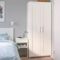 Кровать Ikea Brimnes 3 160 x 200 см / ЛДСП / Белый photo 7