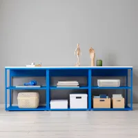 Стеллаж Ikea Platsa 63 x 180 x 42см cm / ЛДСП / Синий photo 2