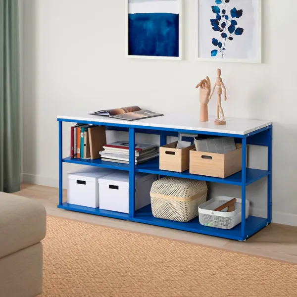Etajeră Ikea Platsa 63 x 140 x 42 cm / PAL / Blue photo 3 Etajeră Ikea Platsa 63 x 140 x 42 cm / PAL / Blue photo 3