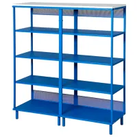 Стеллаж Ikea Platsa 133 x 120 x 42см cm / ЛДСП / Синий