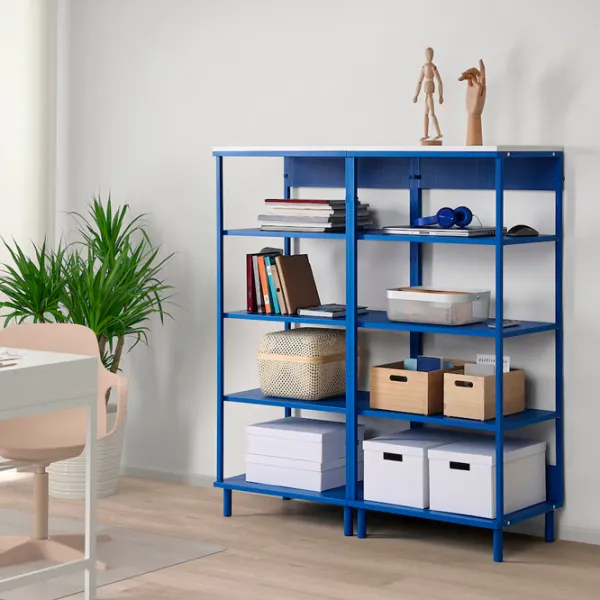 Etajeră Ikea Platsa 133 x 120 x 42 cm / PAL / Blue photo 3 Etajeră Ikea Platsa 133 x 120 x 42 cm / PAL / Blue photo 3
