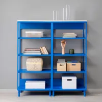 Etajeră Ikea Platsa 133 x 120 x 42 cm / PAL / Blue photo 4