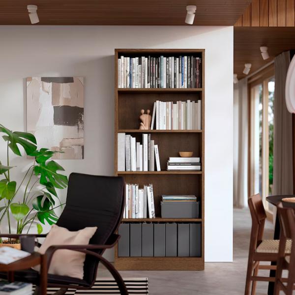 Стеллаж Ikea Tonstad 201 x 82 x 37см cm / Шпон / Коричневый Дуб photo 2