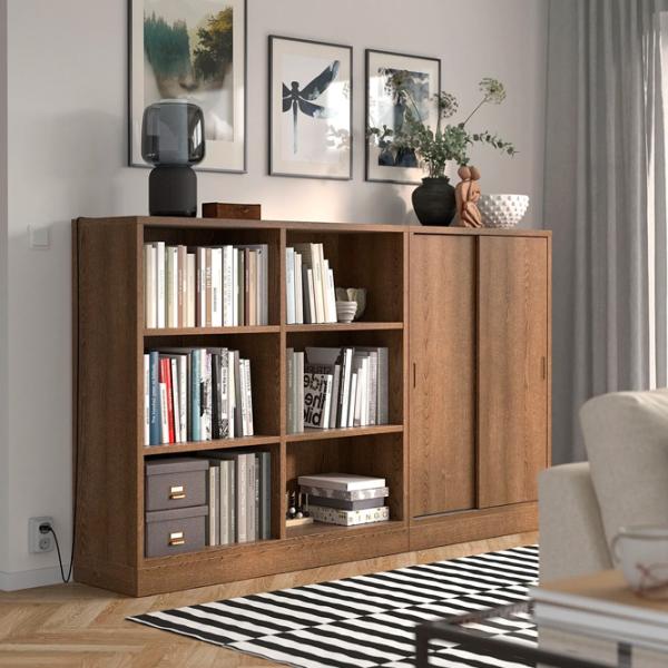 Стеллаж Ikea Tonstad 120 x 202 x 37см cm / Шпон / Коричневый Дуб photo 2 Стеллаж Ikea Tonstad 120 x 202 x 37см cm / Шпон / Коричневый Дуб photo 2