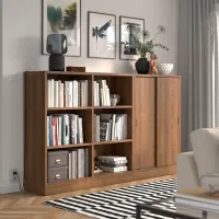 Etajeră Ikea Tonstad 120 x 202 x 37 cm / Furnir / Brown Oak photo 2