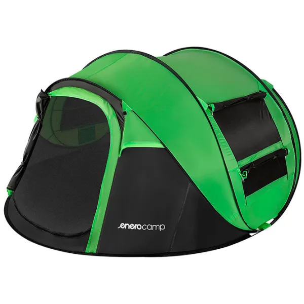 Палатка Enero Camp Quest 1047096 Черный Зеленый photo 2 Палатка Enero Camp Quest 1047096 Черный Зеленый photo 2