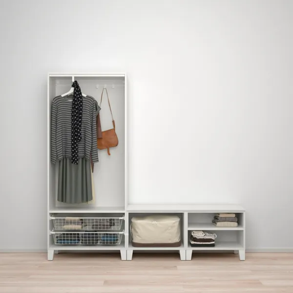 Шкаф Ikea Platsa 200 x 42см x 191 / ДСП / Белый photo 2