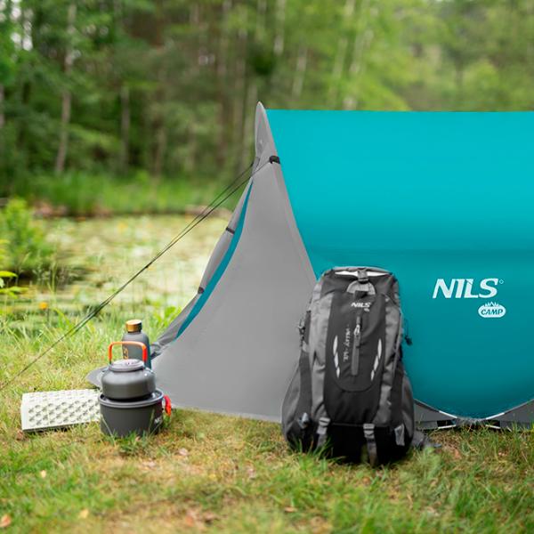 Палатка Nils Camp NC3743 Серый Аквамариновый photo 6