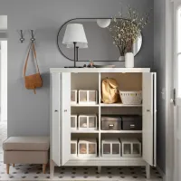 Шкаф Ikea Idanas 121 x 47см x 135 / ДСП / Белый photo 5