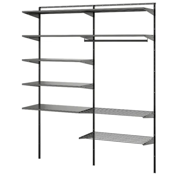 Стеллаж Ikea Boaxel 201 x 165 x 40см cm / Сталь / Anthracite photo 1