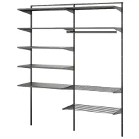 Стеллаж Ikea Boaxel 201 x 165 x 40см cm / Сталь / Anthracite