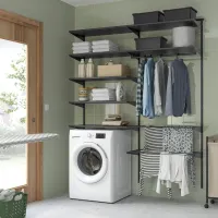 Стеллаж Ikea Boaxel 201 x 165 x 40см cm / Сталь / Anthracite photo 3
