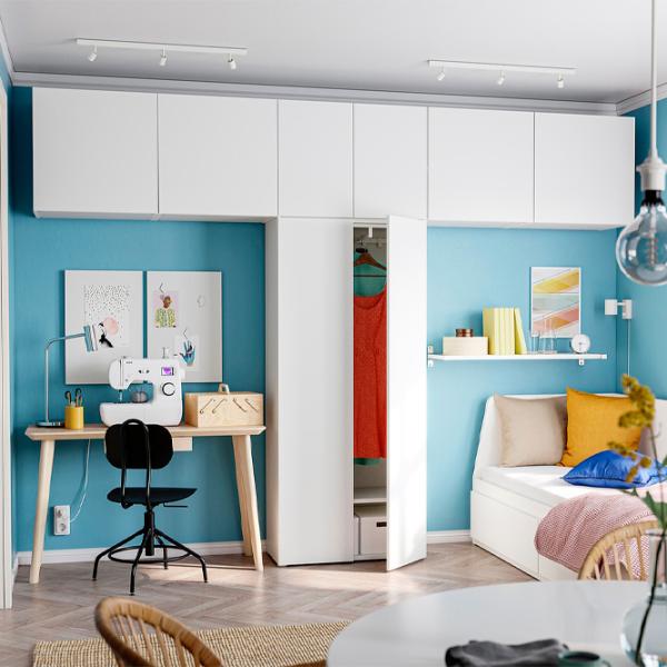 Dulap Ikea Platsa 320 x 42 x 241 / DSP / Alb photo 2