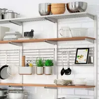 Etajeră Ikea Kungsfors Inox / Placaj photo 4