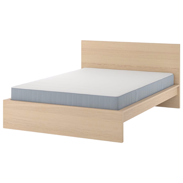 Кровать Ikea Malm/Vesteroy 140 x 200 см / ЛДСП / Wood photo 1