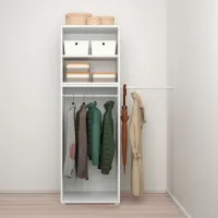 Шкаф Ikea Platsa 107 x 57см x 181 / ДСП / Белый photo 2