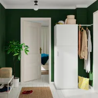 Шкаф Ikea Platsa 107 x 57см x 181 / ДСП / Белый photo 3