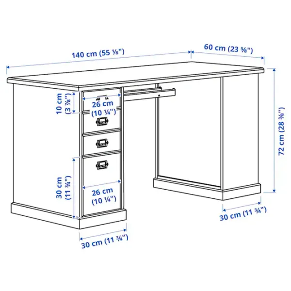 Masă de birou Ikea Vebjorn PAL/ Beige photo 2
