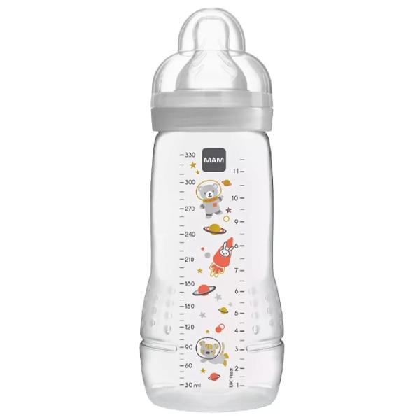 Biberon MAM Easy Active Space Adventure Unisex / 0.33l / Transparent photo 1 Biberon MAM Easy Active Space Adventure Unisex / 0.33l / Transparent photo 1