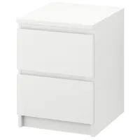 Кровать Ikea Malm 4 140 x 200 см / Шпон / Белый photo 2