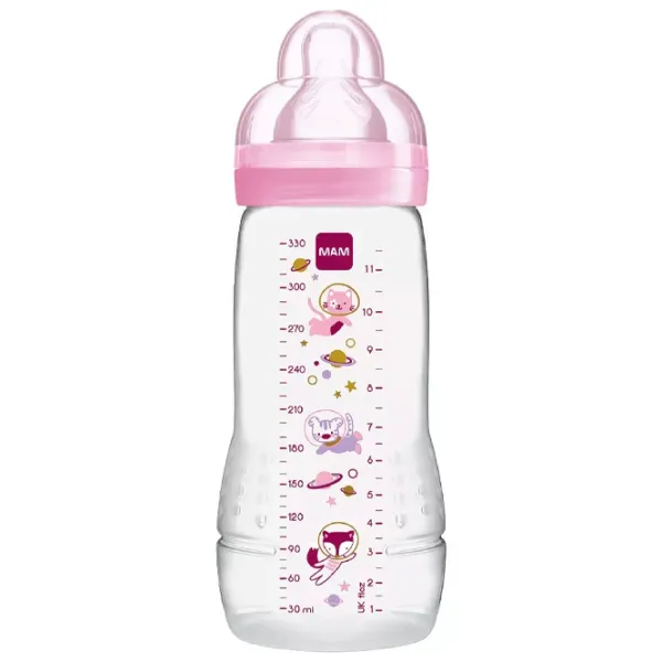Biberon MAM Easy Active Space Adventure Pentru fetițe / 0.33l / Pink photo 1 Biberon MAM Easy Active Space Adventure Pentru fetițe / 0.33l / Pink photo 1