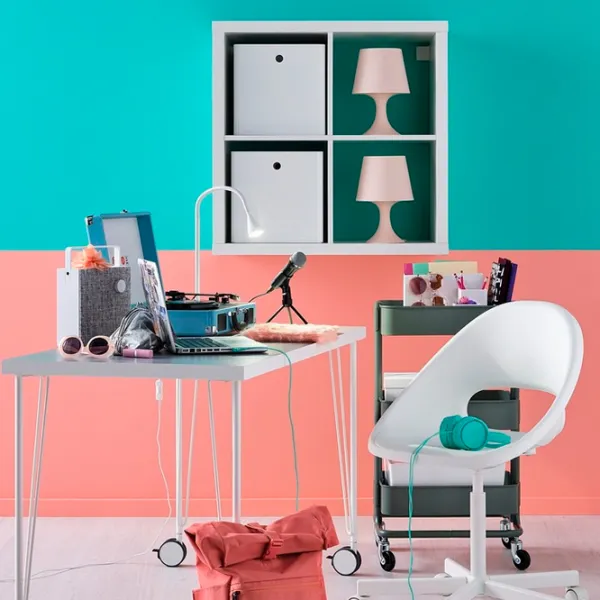 Masă de birou Ikea Linnmon/Krille PAL/ White photo 5