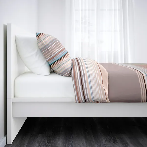 Кровать Ikea Malm/Luroy 90 x 200 см / Шпон / Белый photo 3