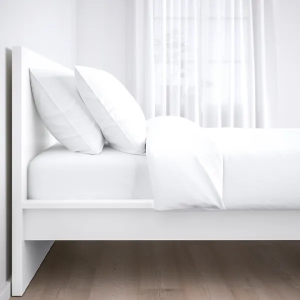 Кровать Ikea Malm/Luroy 90 x 200 см / Шпон / Белый photo 5