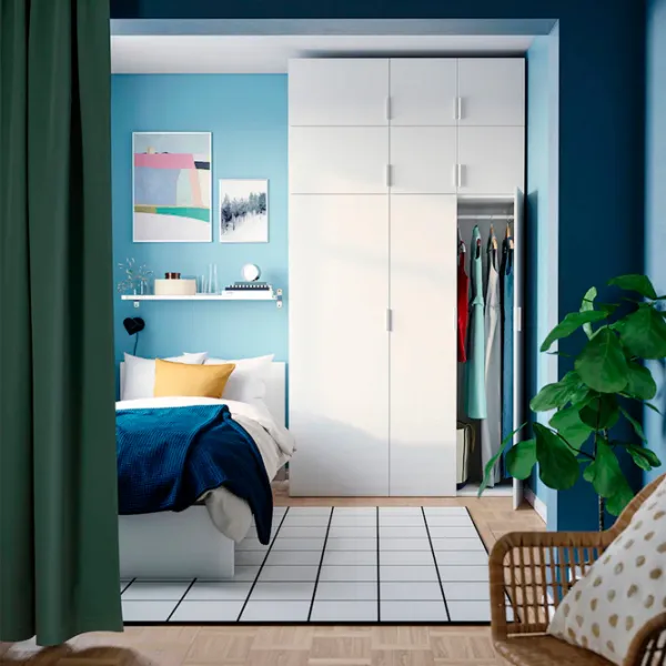 Шкаф Ikea Platsa 140 x 57см x 261 / ДСП / Белый photo 3