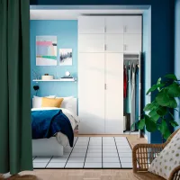 Шкаф Ikea Platsa 140 x 57см x 261 / ДСП / Белый photo 3