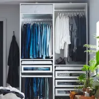 Etajeră Ikea Pax White / MDF photo 3