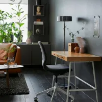 Офисный стол Ikea Lillasen ДСП/ Коричневый photo 4