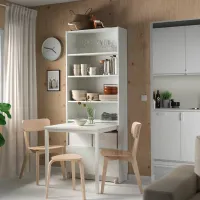 Etajeră Ikea Billy 202 x 80 x 84 cm / Masiv pin / White photo 2