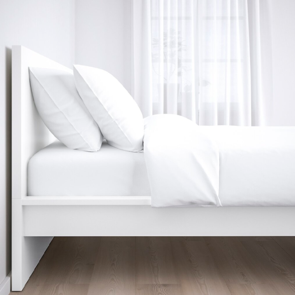 Кровать Ikea Malm 90 x 200 см / Шпон / Белый photo 5