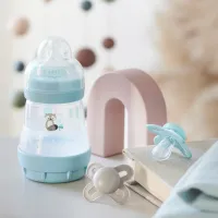 Biberon MAM Perfect Start Planet Love Pentru băieți / 0.13l / Blue photo 4