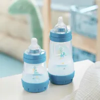 Biberon MAM Perfect Start Planet Love Pentru băieți / 0.13l / Blue photo 5