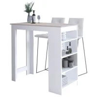 Барны стол Akord 5740766 Шпон / Белый