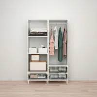 Шкаф Ikea Platsa 120 x 57см x 191 / ДСП / Белый photo 2