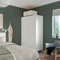 Шкаф Ikea Platsa 120 x 57см x 191 / ДСП / Белый photo 3