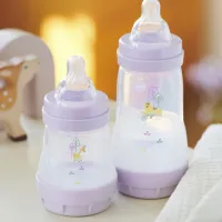 Biberon MAM Perfect Start Planet Love Pentru fetițe / 0.13l / Purple photo 6