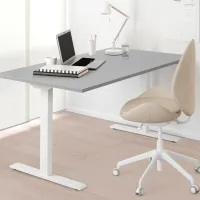 Masă de birou Ikea Rodulf PAL/ Gray photo 3