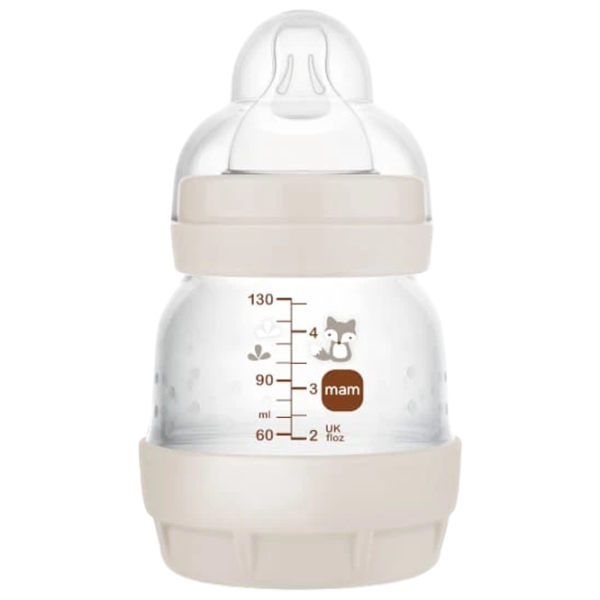 Biberon MAM Perfect Start Planet Love Unisex / 0.13l / Beige photo 1 Biberon MAM Perfect Start Planet Love Unisex / 0.13l / Beige photo 1
