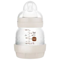 Бутылочка для кормления MAM Perfect Start Planet Love Унисекс / 0.13л / Бежевый