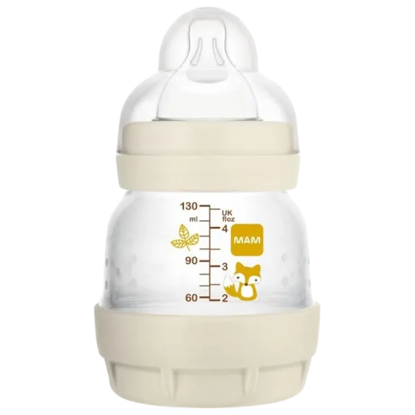 Biberon MAM Perfect Start Planet Love Unisex / 0.13l / Beige photo 2 Biberon MAM Perfect Start Planet Love Unisex / 0.13l / Beige photo 2